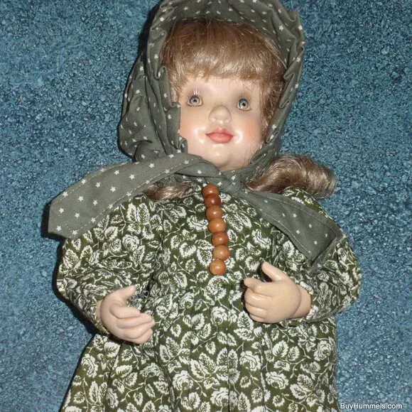 Emily ANRI Wood Carved 14 Doll by Sarah Kay Signed With Basket And Box RARE!